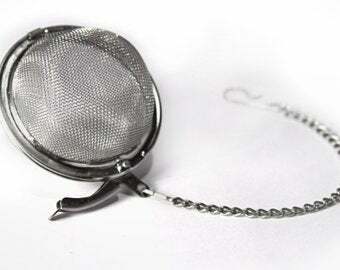 Herbal Stainless Steel Tea Strainer  2"  (Traditional, Oolong, Botanicals)