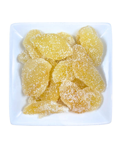 Organic Candied Ginger Root (Zingiber officinale)