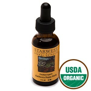 Organic California Poppy Tincture w/ Dropper